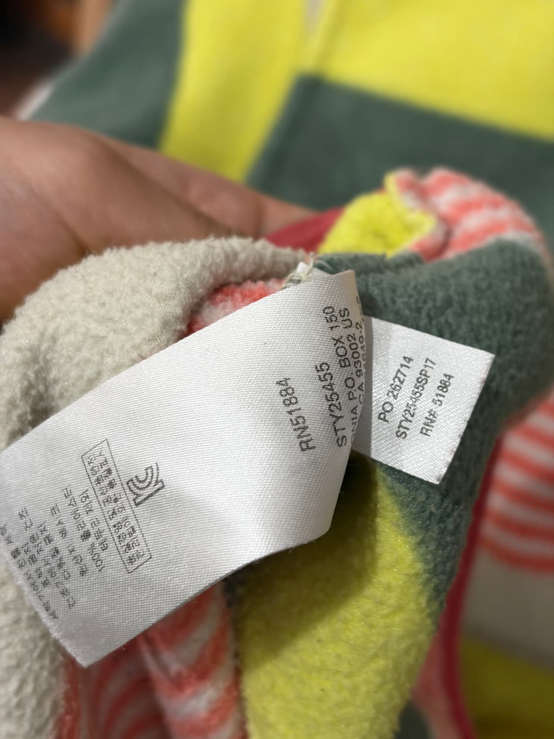 J23 파타고니아 신칠라 스트라이프 스냅티 플리스 M 상품이미지5