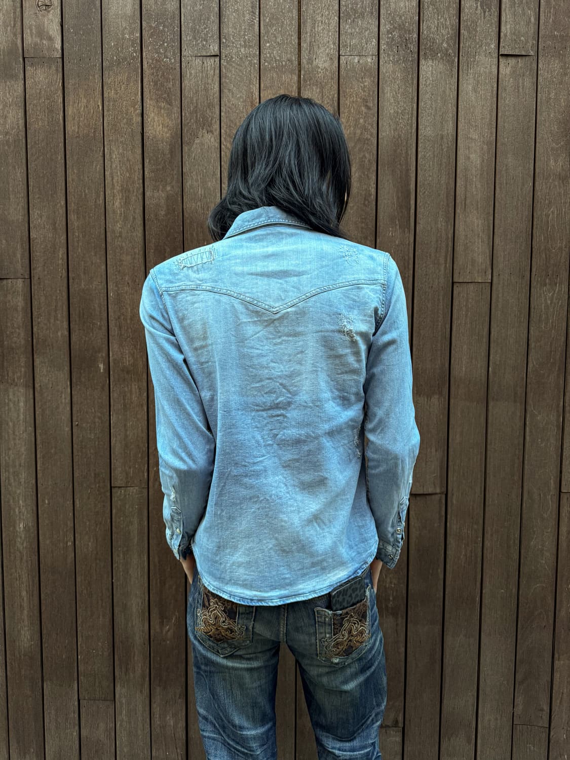 in the attic – Distressed Denim Western  상품이미지4