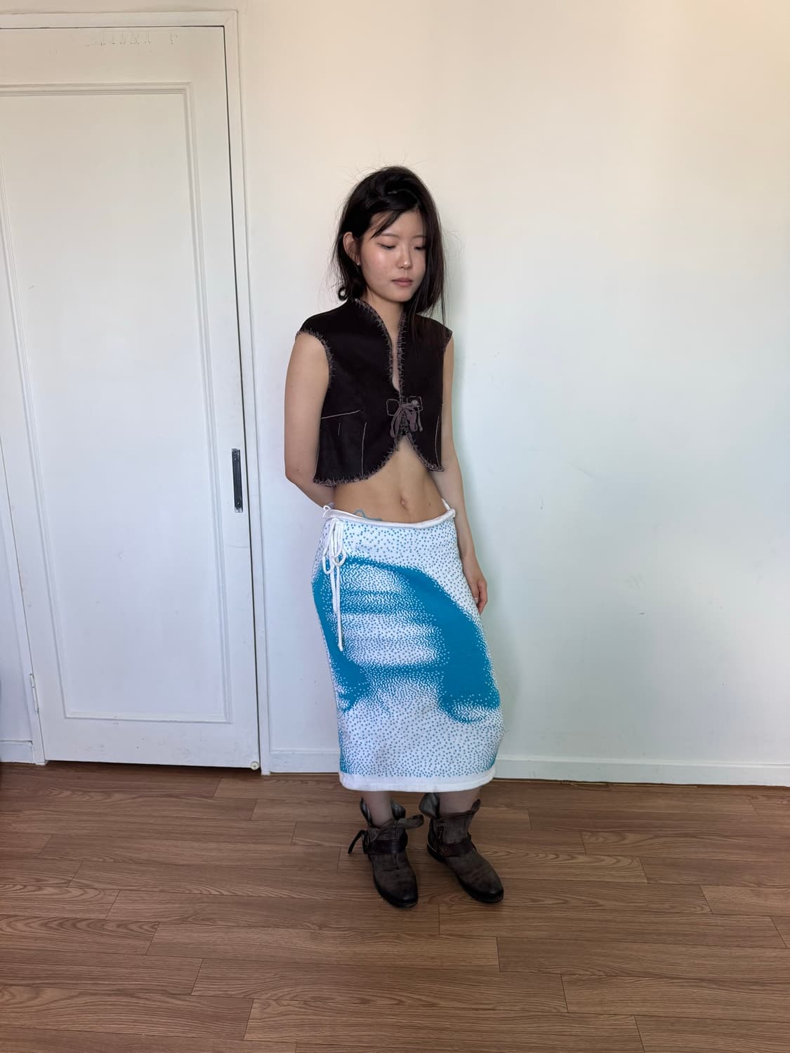 Cop Copine 스웨이드 베스트 상품이미지5