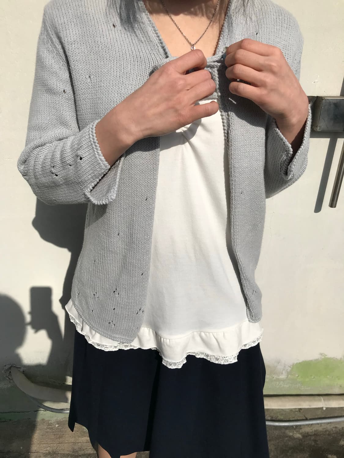 소프트블루 니트 가디건 상품이미지6