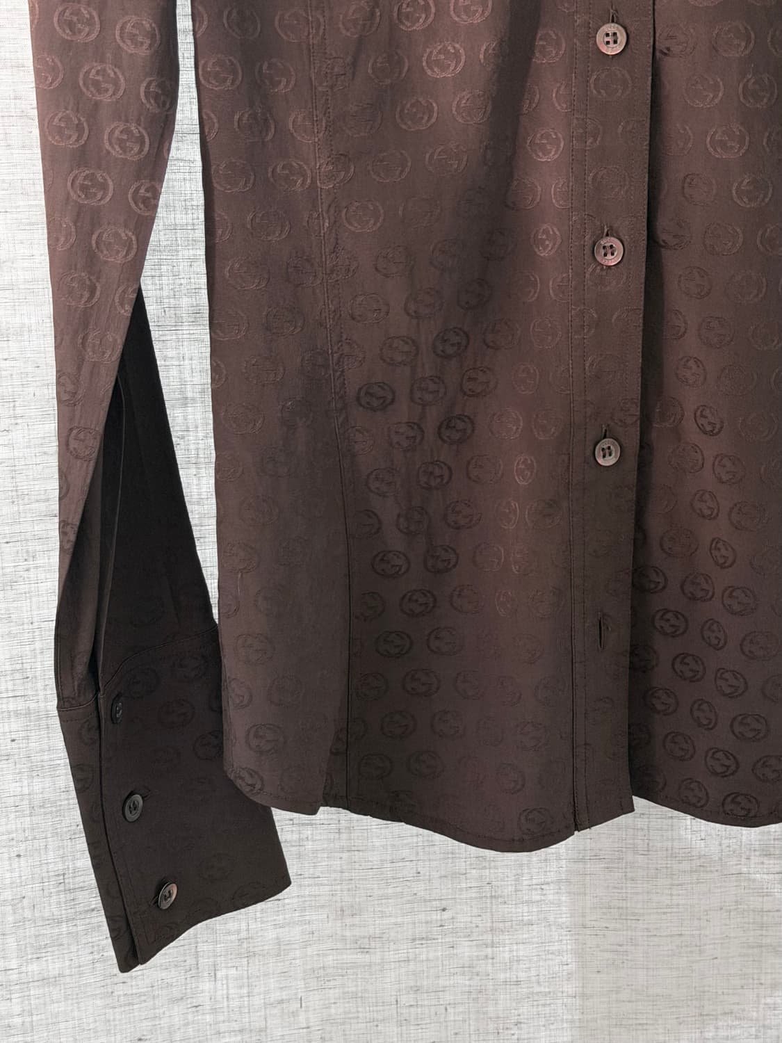 gucci silk brown shirts 상품이미지4