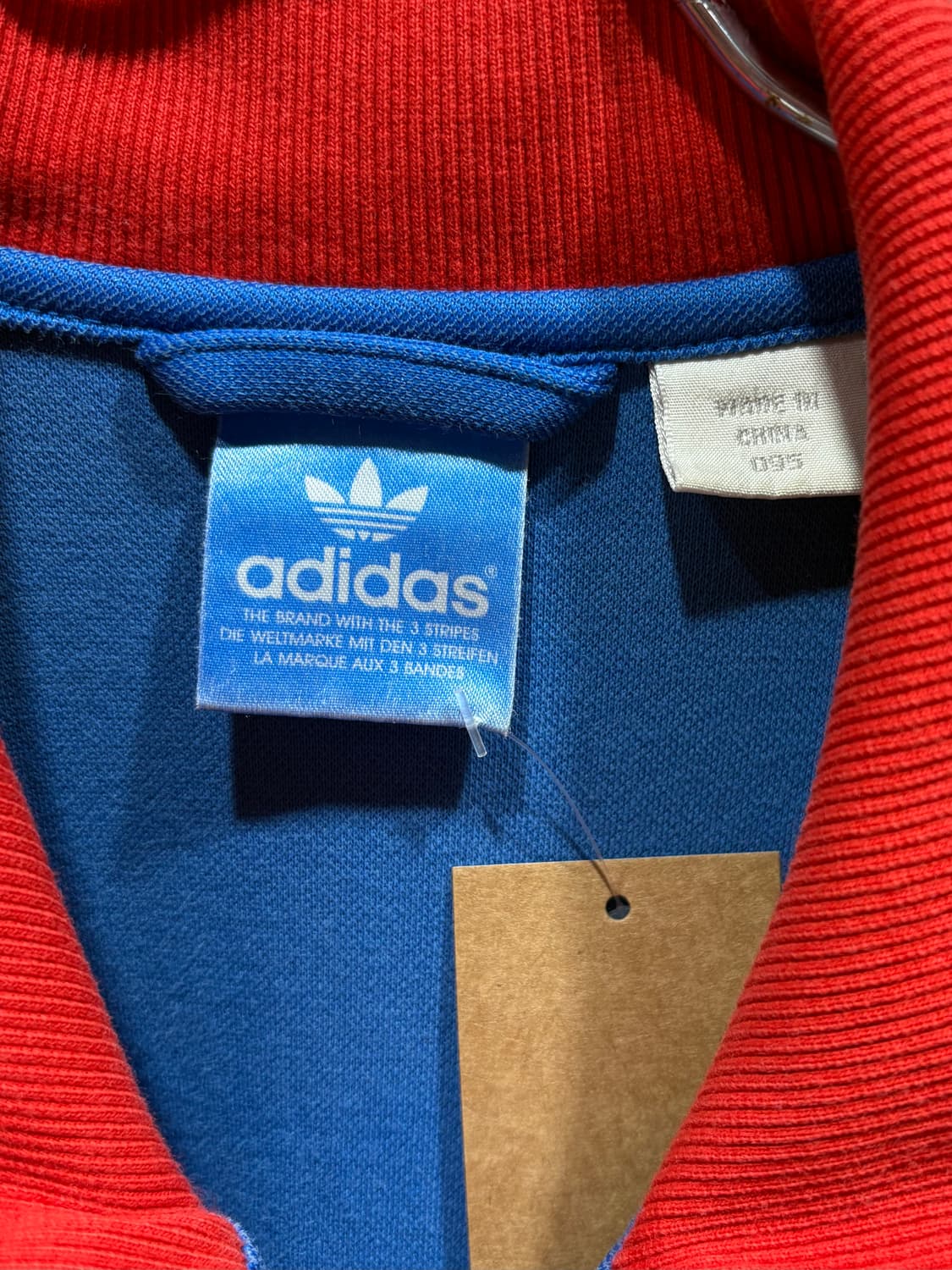 M Adidas 아디다스 파이어버드 레드 배색 패치 트랙탑 상품이미지5