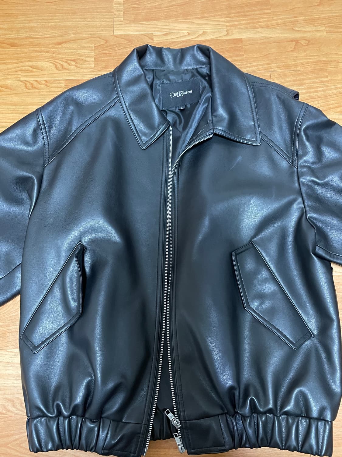 도프제이슨 비건레더 보머 자켓 상품이미지1