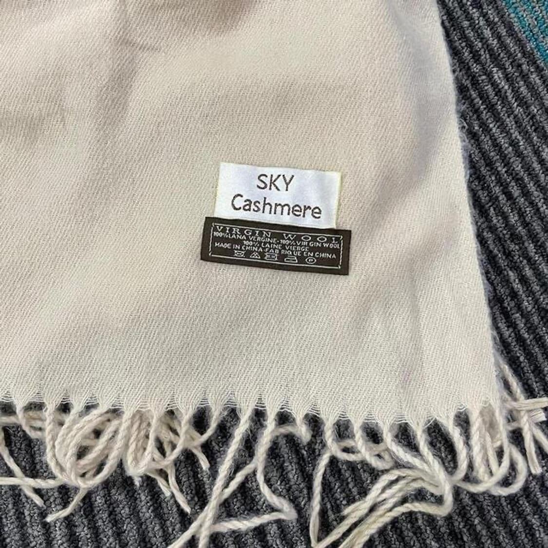 스카이 캐시미어 버진 울 머플러  상품이미지2