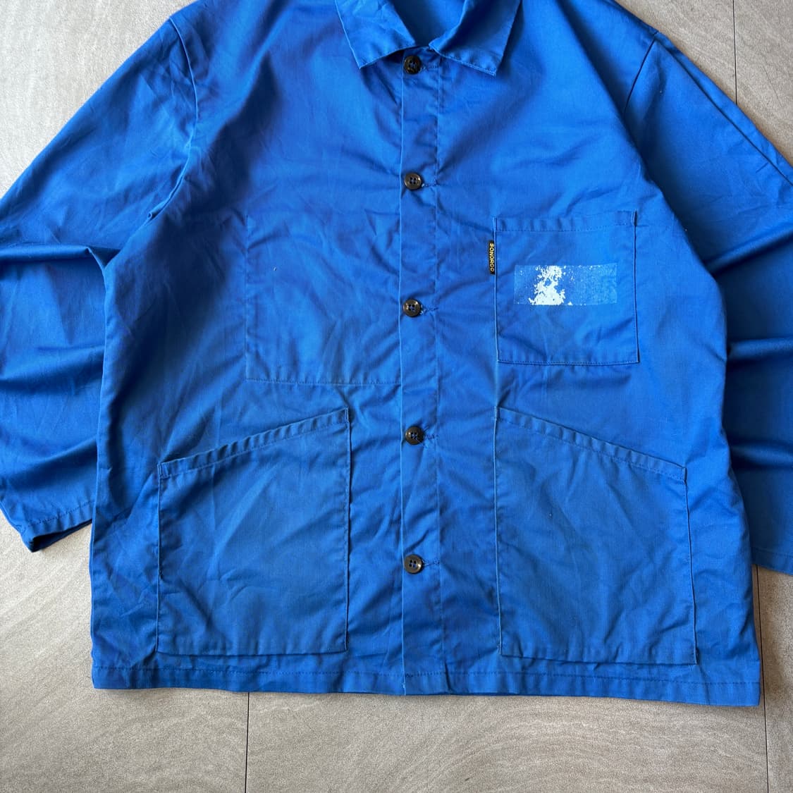 90년대 빈티지 프랑스 생산 프렌치 워크 트윌코튼 자켓 상품이미지3