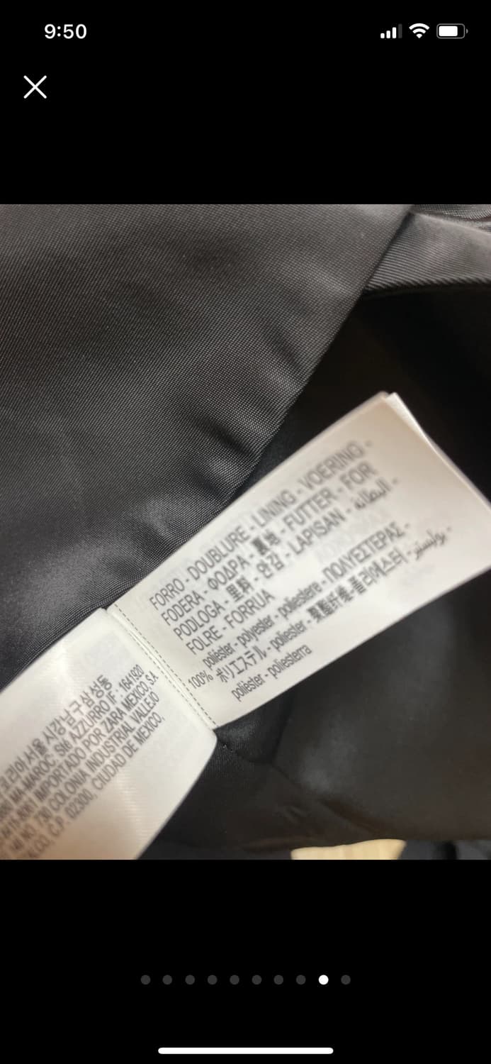 [시착만] 프라다원단 자라 블랙 블레이저 S - 가벼운 방수, 상품이미지8