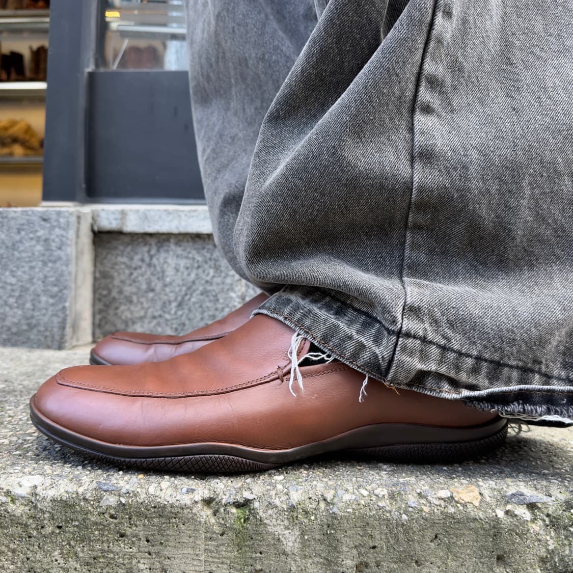 00s 브라운 프라다 스포츠 로퍼 상품이미지10