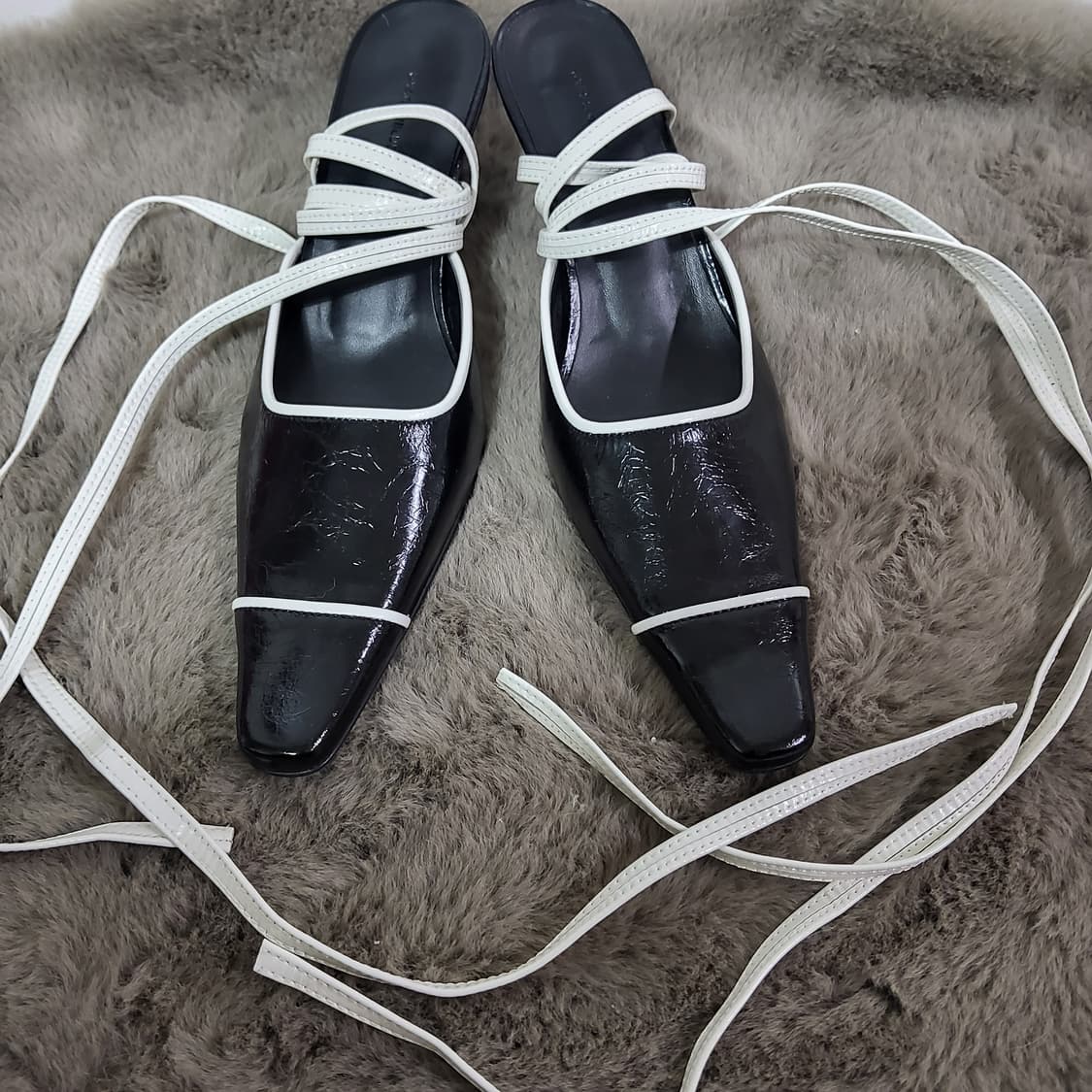 새상품 오르 orr 드레곤블루스 스트랩 펌프스 힐 스틸레토 36 230 상품이미지1