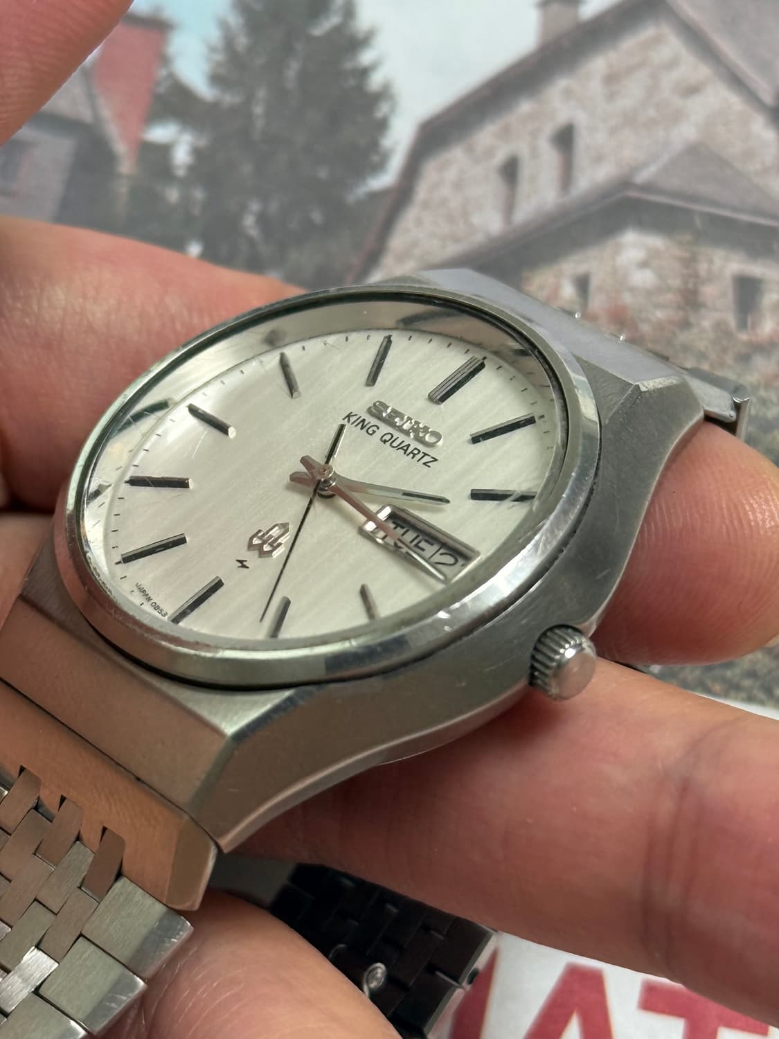 Seiko 세이코  King Quartz 핀스트라이프 데이-데이트 상품이미지6