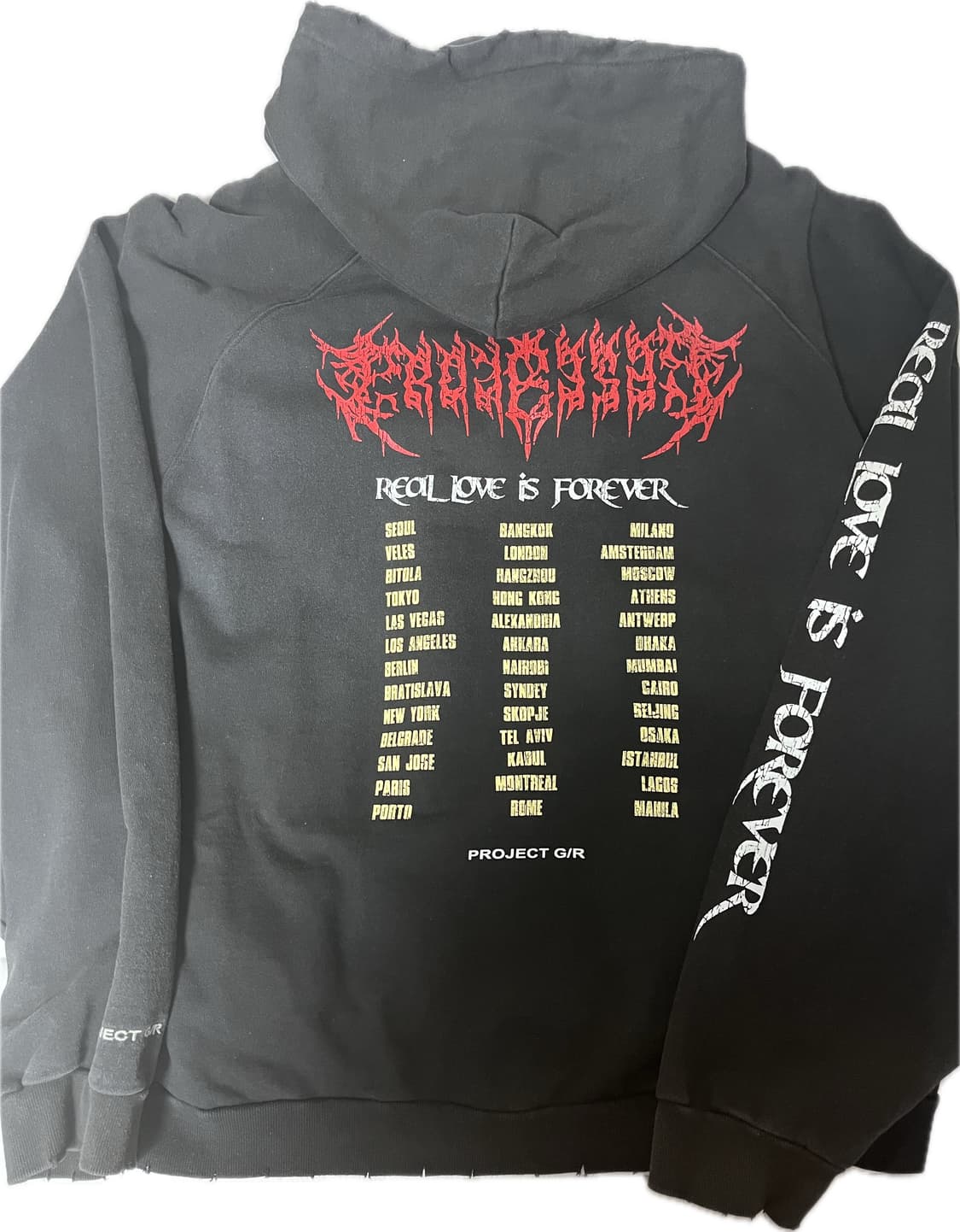 Project GR 크로우 월드투어 후드 (사이즈 1) 상품이미지2