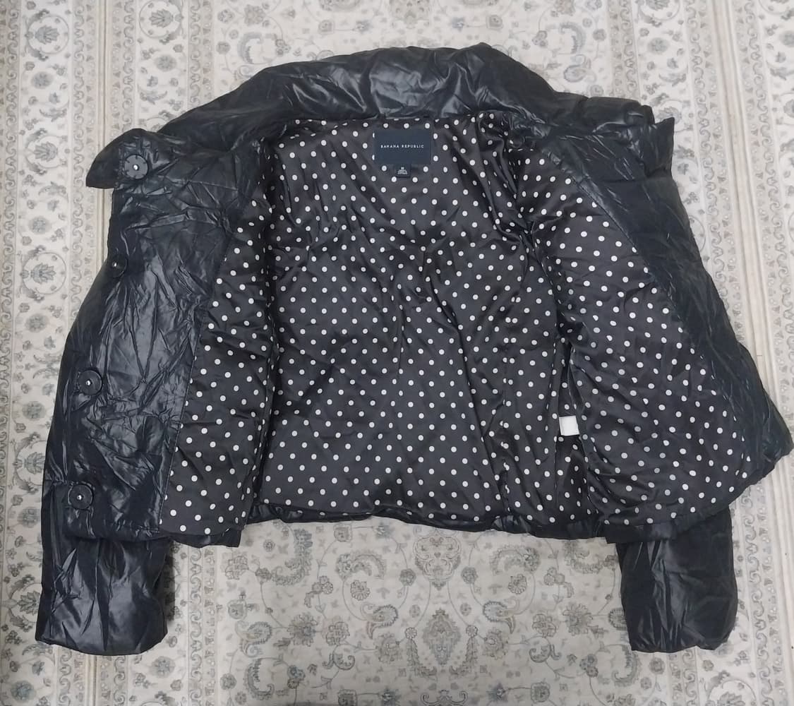 바나나리퍼블릭 블랙 크롭패딩 M 상품이미지2