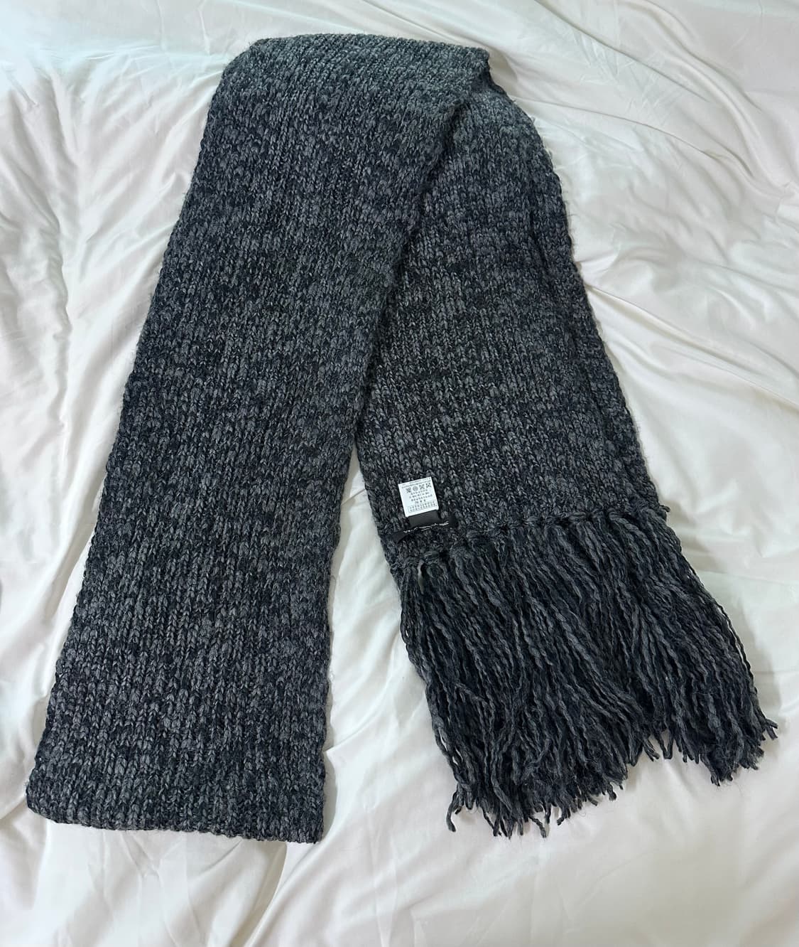 존바바토스 롱니트 차콜 울머플러  상품이미지1