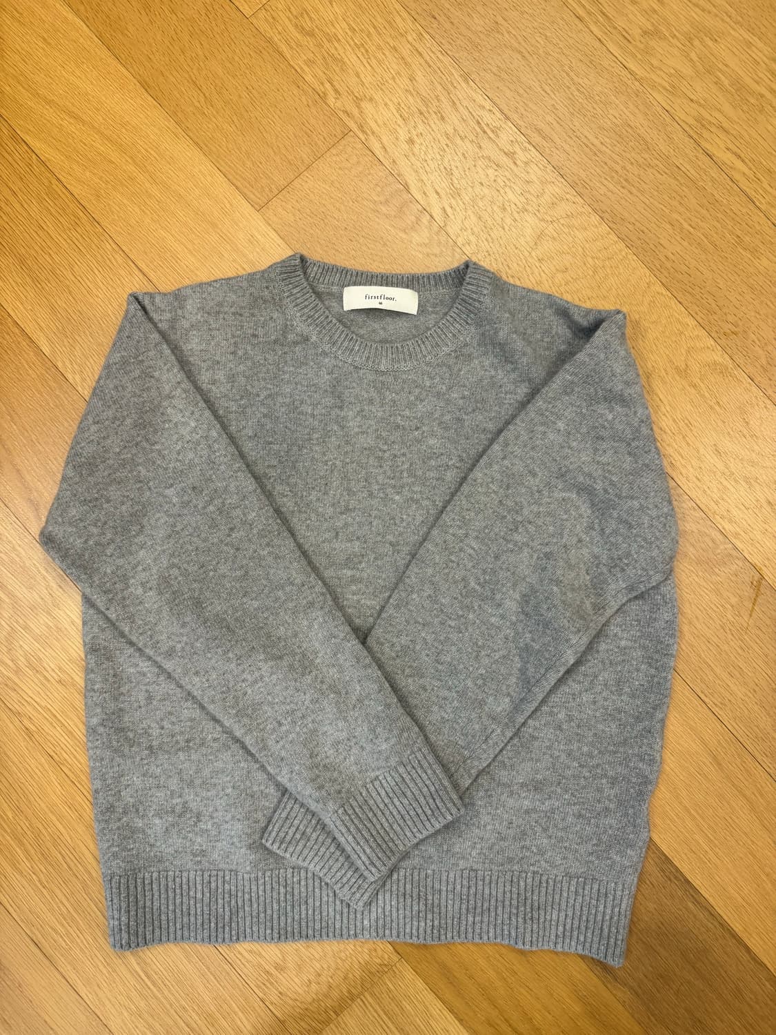 퍼스트플로어 캐시미어 니트 미드나잇/오트그레이 46 상품이미지5