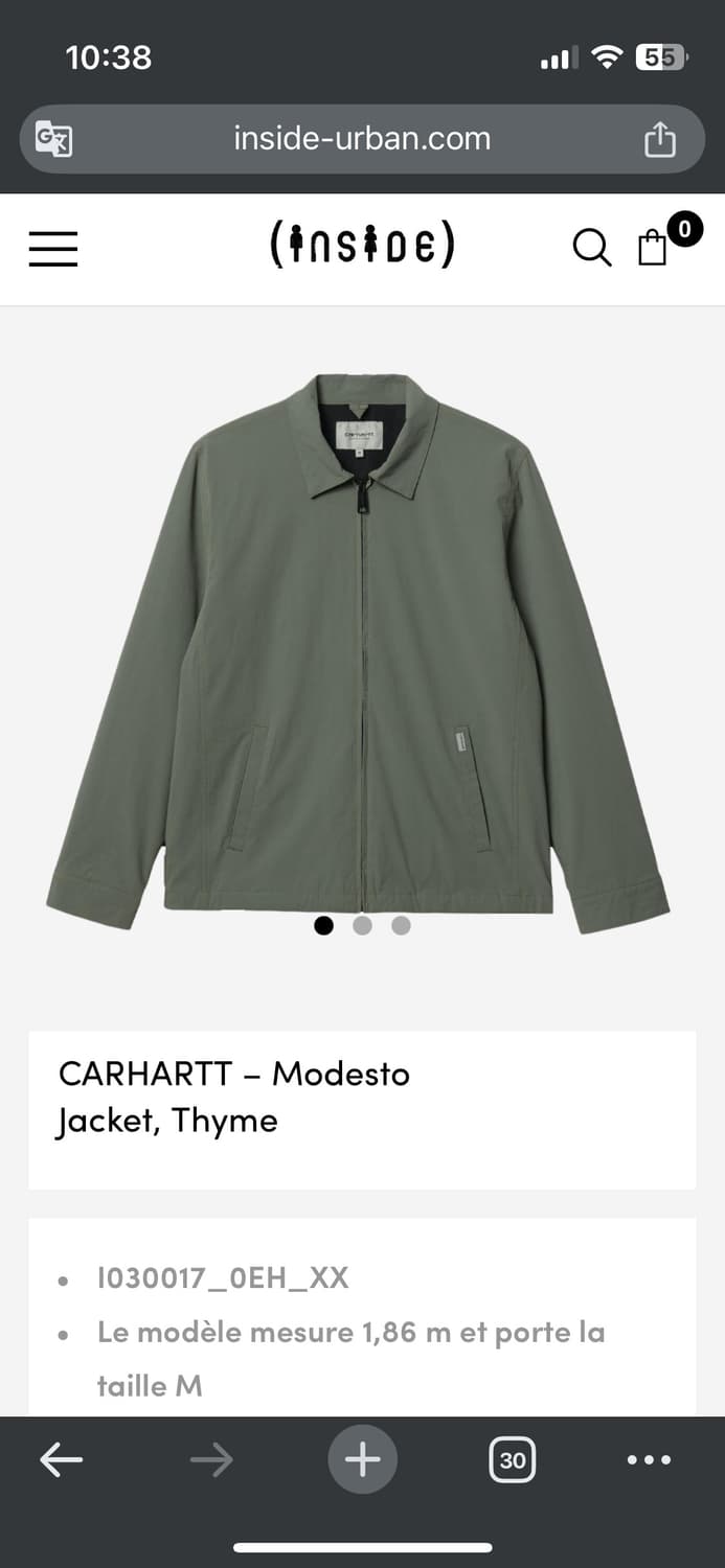 칼하트WIP modesto jacket 상품이미지2