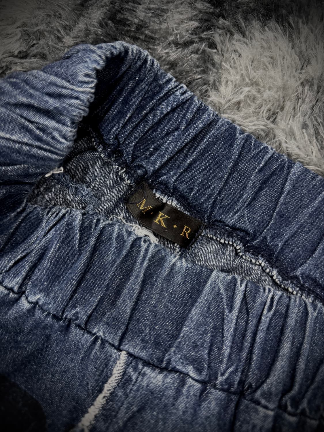 M.K.R 스컬 그래픽 데님 롱스커트 상품이미지8