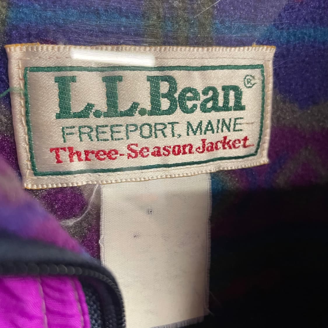 90s 엘엘빈 아즈텍 나일론 웜업 자켓 상품이미지8