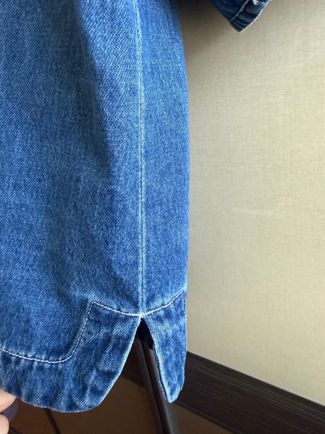 지제로 송지오 반팔 데님 자켓 M 상품이미지3