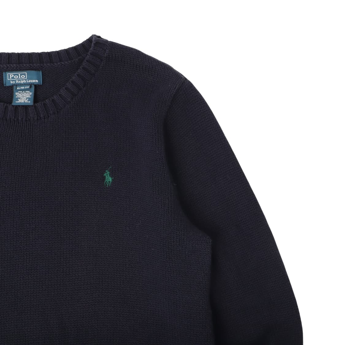 폴로 랄프로렌 네이비 코튼 니트 스웨터 상품이미지3