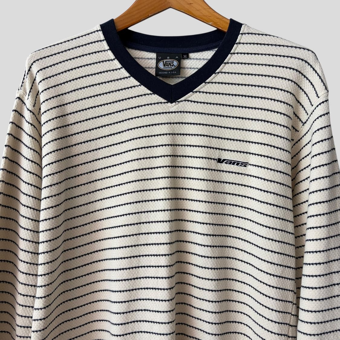 (M)빈티지 Vans 반스 스트라이프 긴팔티셔츠 상품이미지2