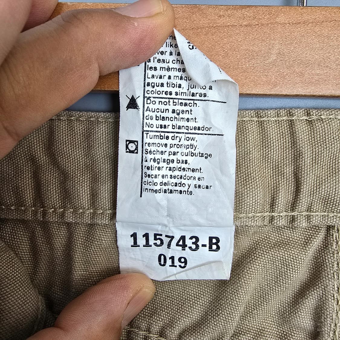 칼하트 Carhartt 유니섹스 워크 팬츠 베이지 W36 L32 상품이미지10