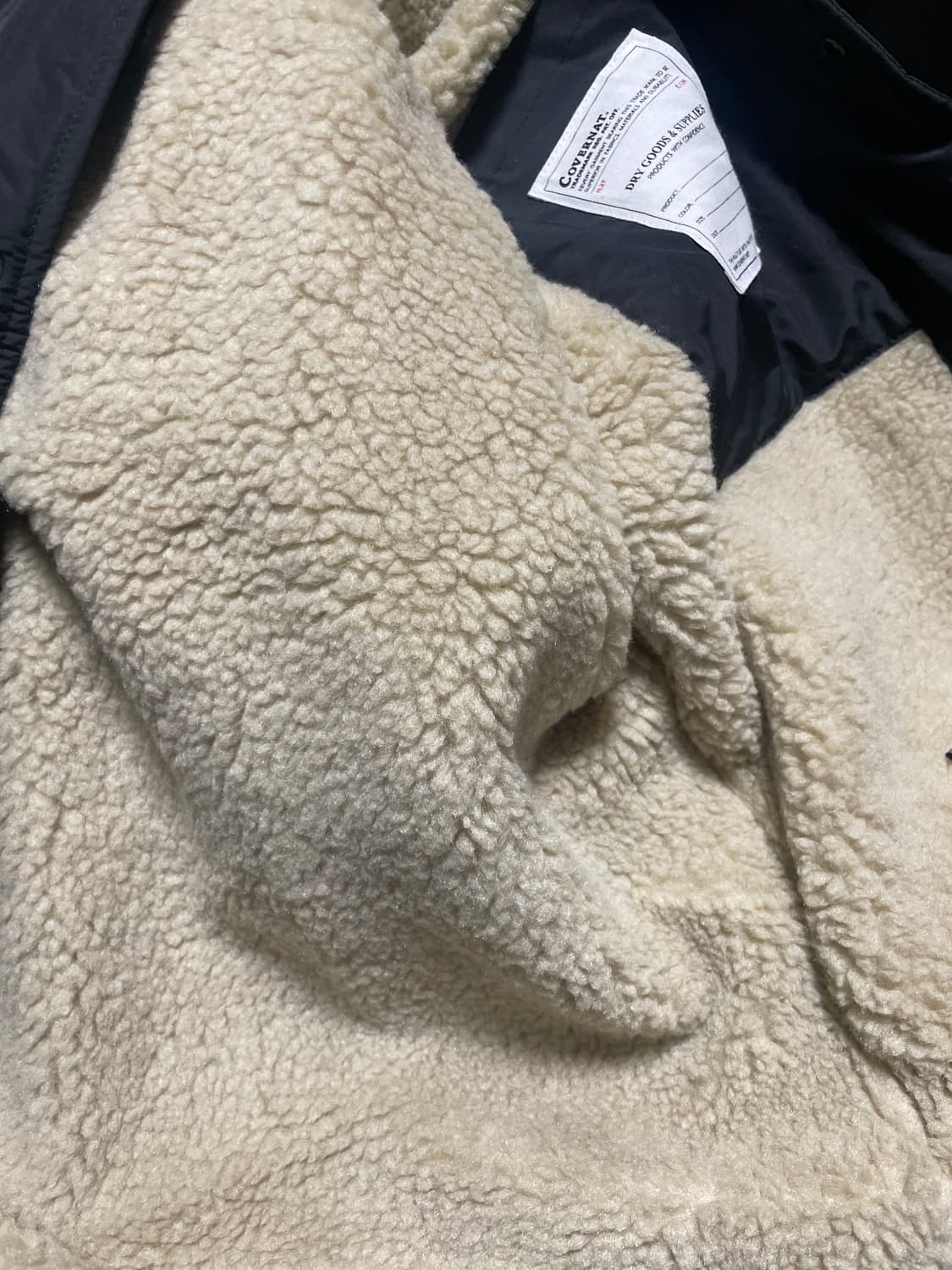 커버낫 아치로고 시어링 안가 코치 자켓 상품이미지6