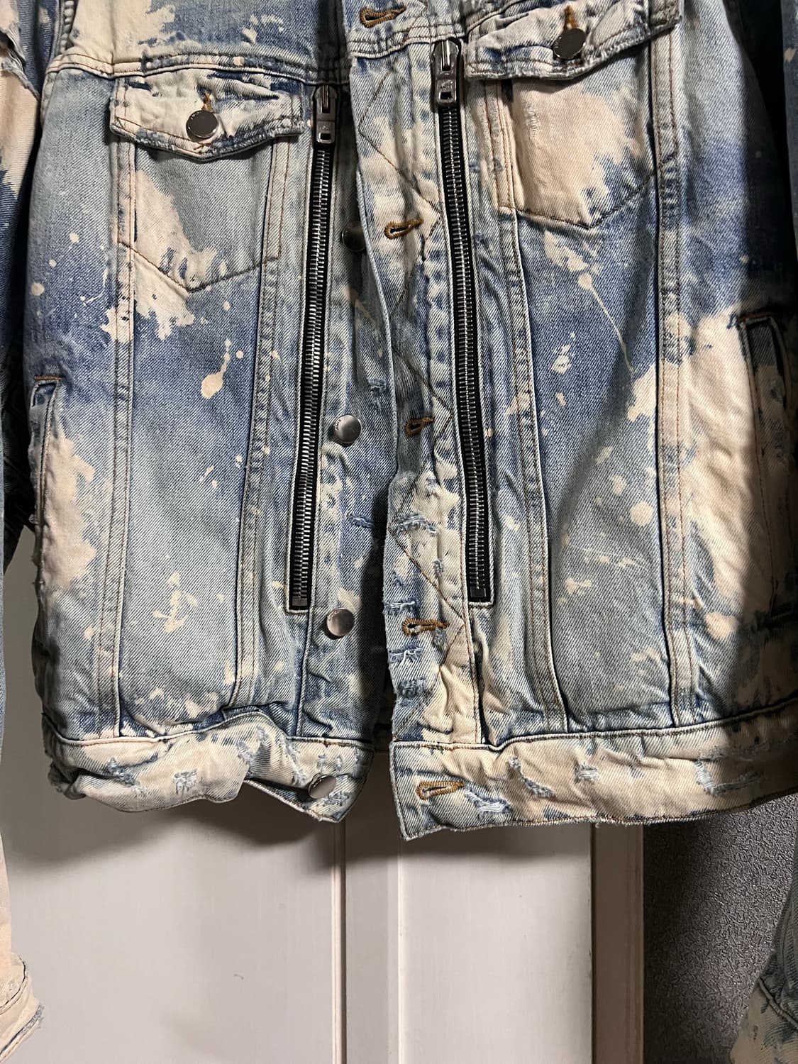 [XL] amiri 아미리 mx2 블리치드 트러커 자켓 상품이미지5