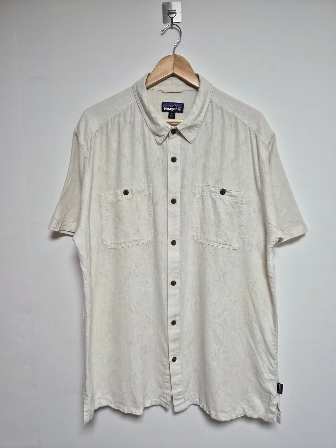 파타고니아Patagonia 나바호 베이지 반팔 셔츠 XL - S407 상품이미지1