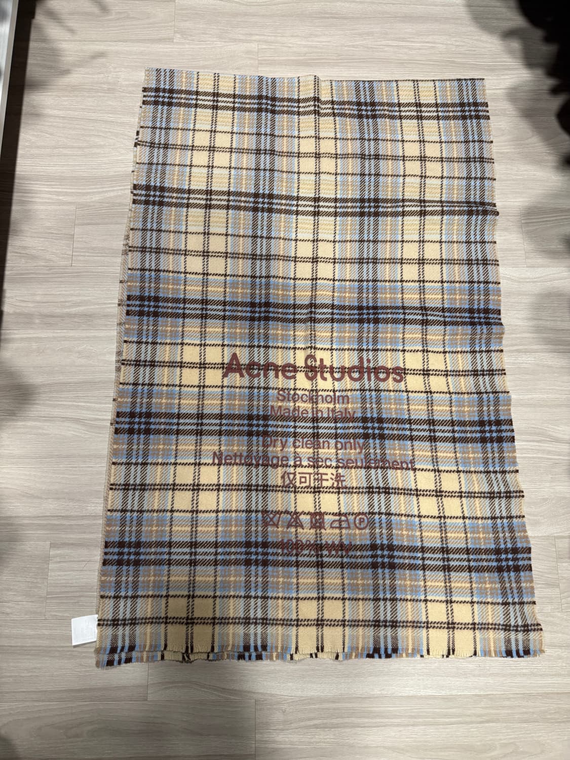 정품 아크네 스튜디오 체크 울 머플러 상품이미지1