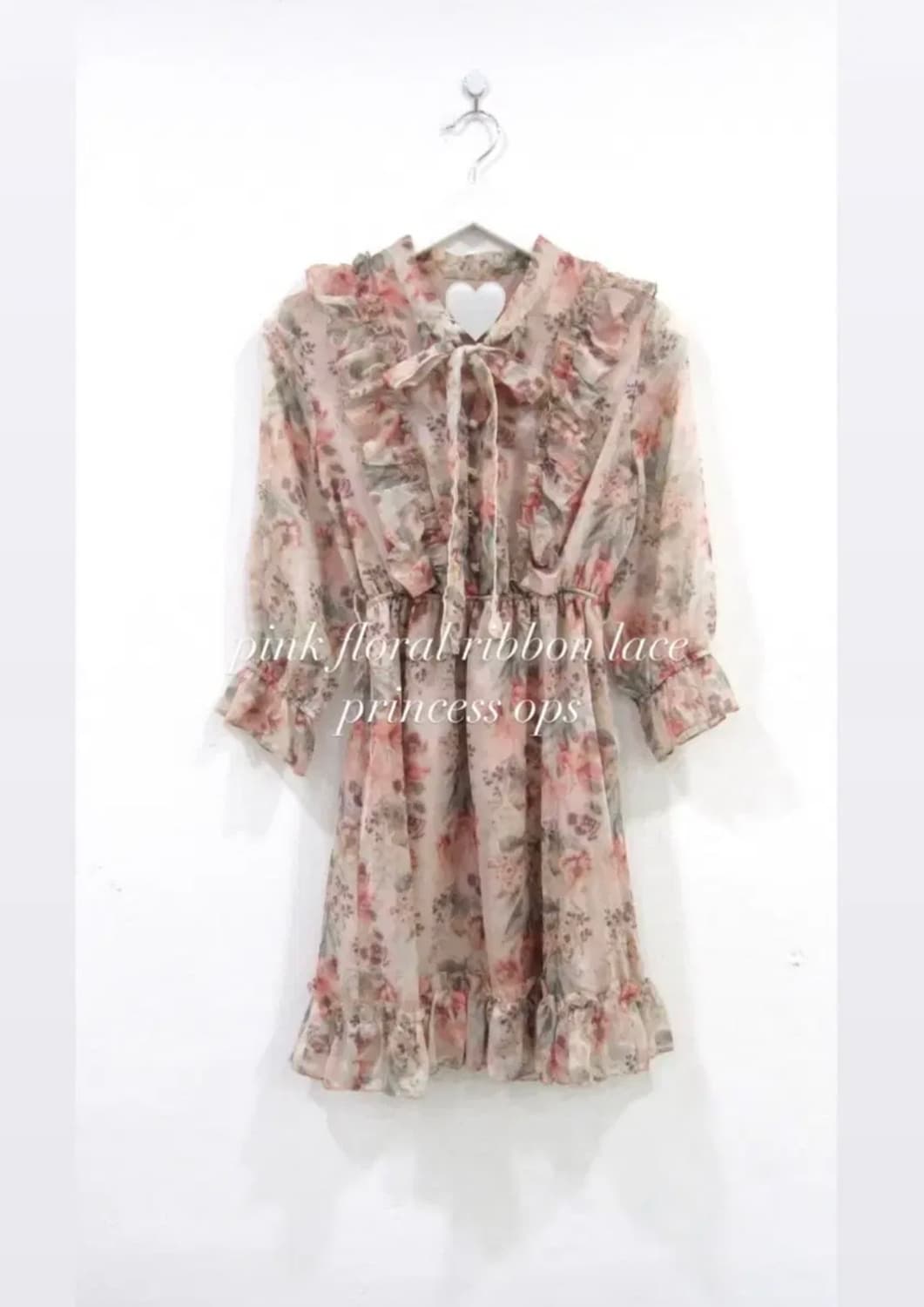 빈티지 페어리 플라워 플로럴 원피스 모리 하구미 오리엔탈코코모리크루빈티지 상품이미지1