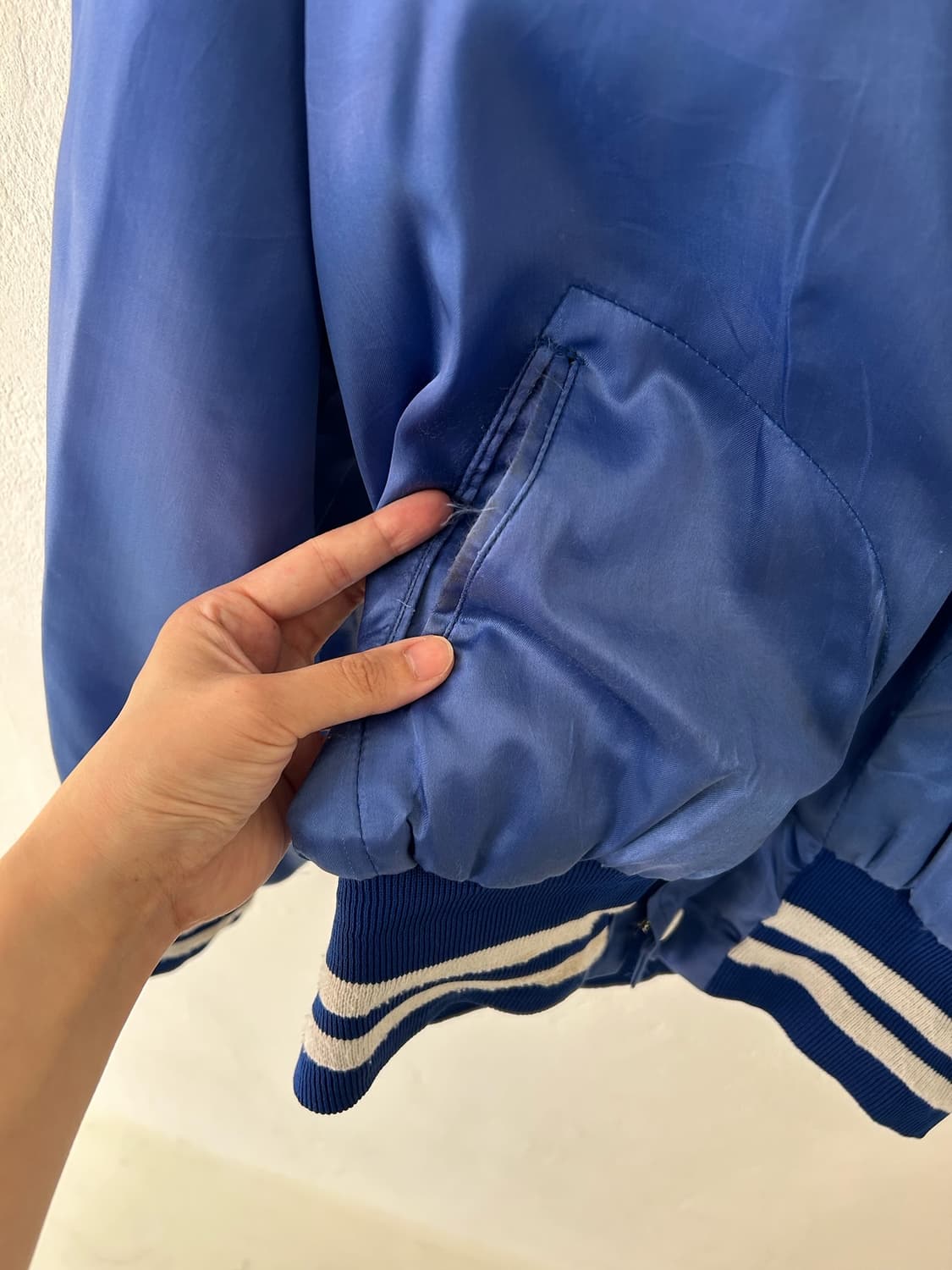 70-80's  vtg Empire Sporting goods satin 상품이미지6