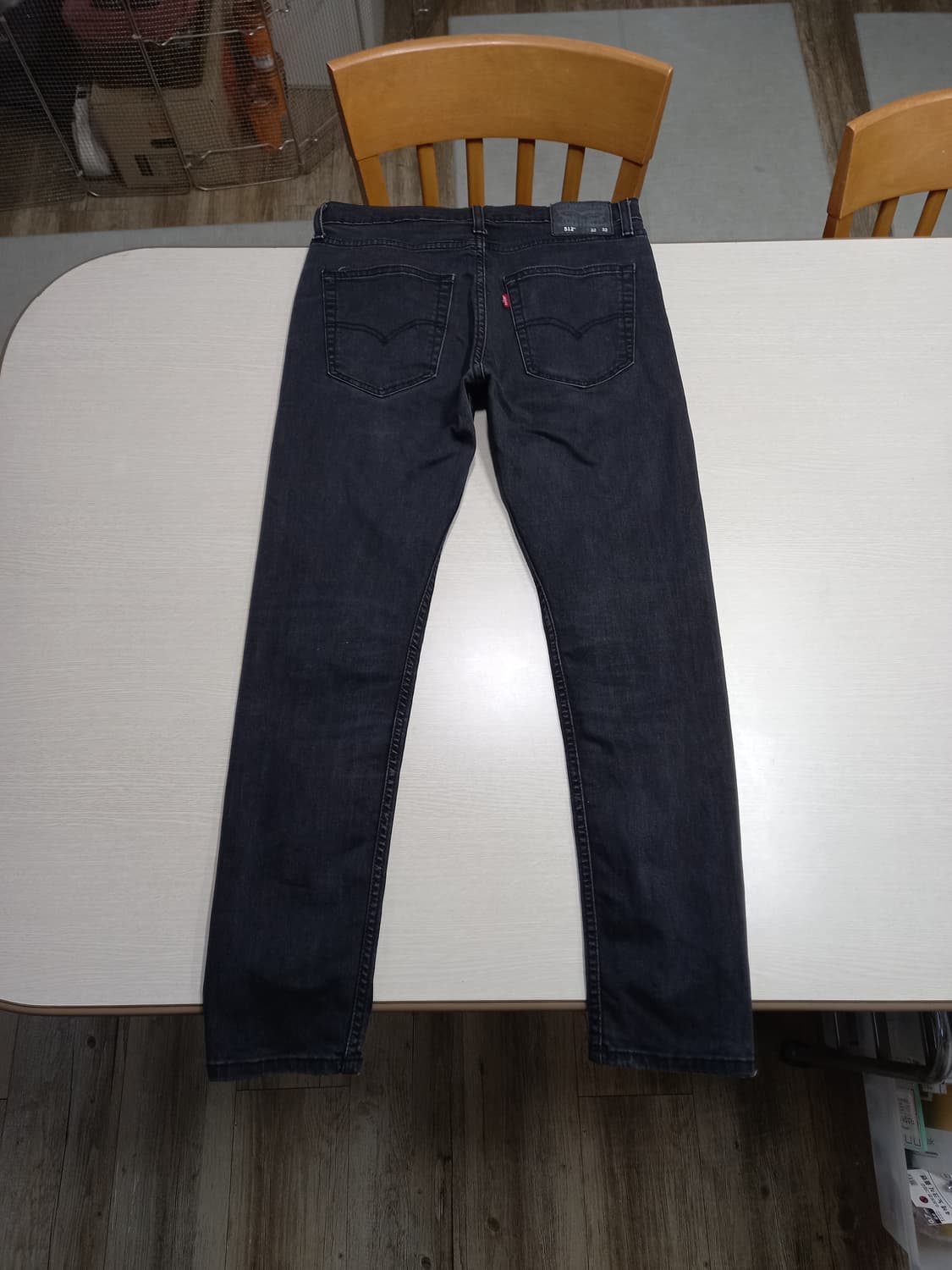 32 리바이스512 이집트 스판 슬림일자진 블랙 32-317 상품이미지2