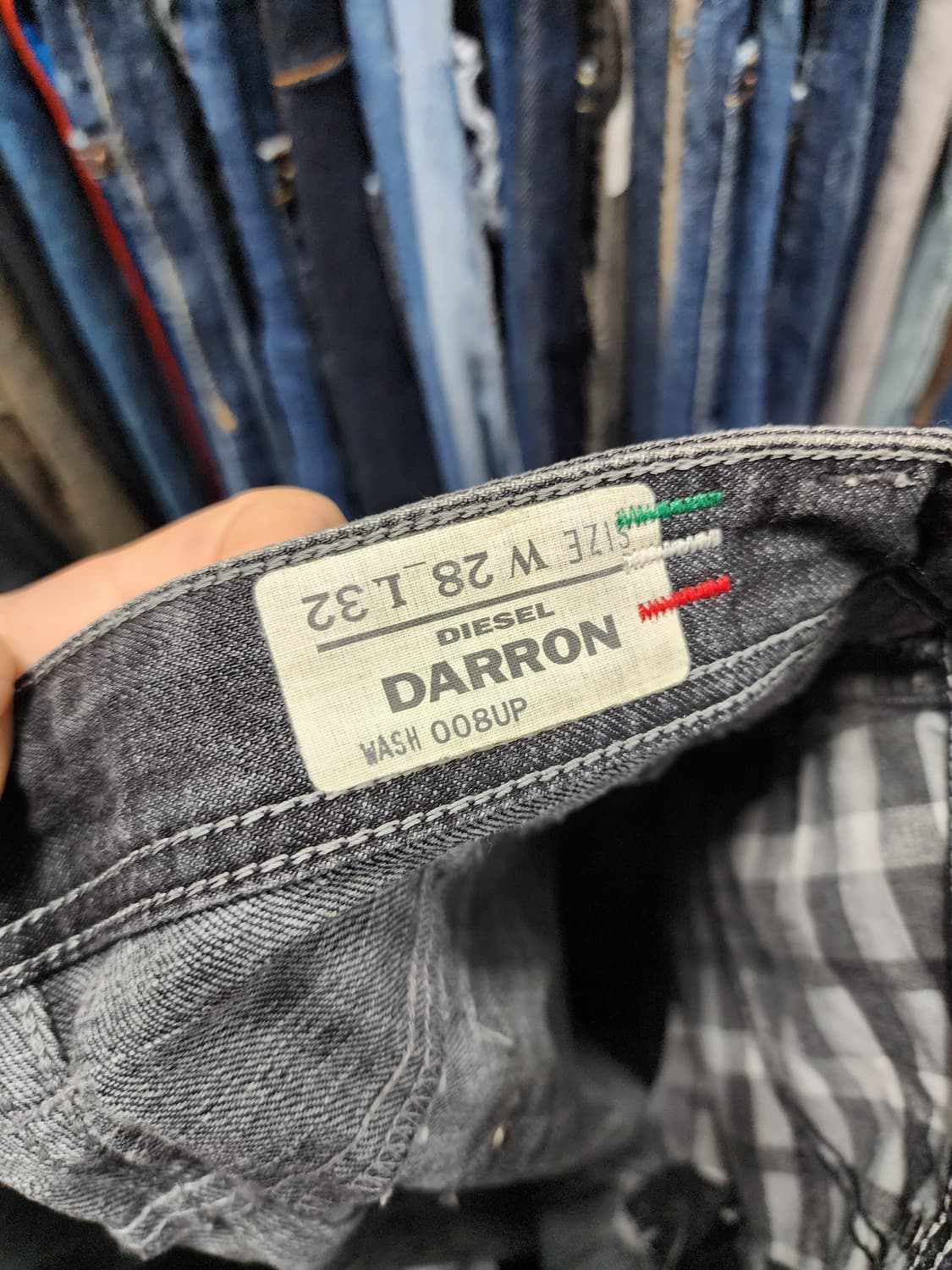 디젤 DARRON 빈티지 흑청바지 상품이미지9