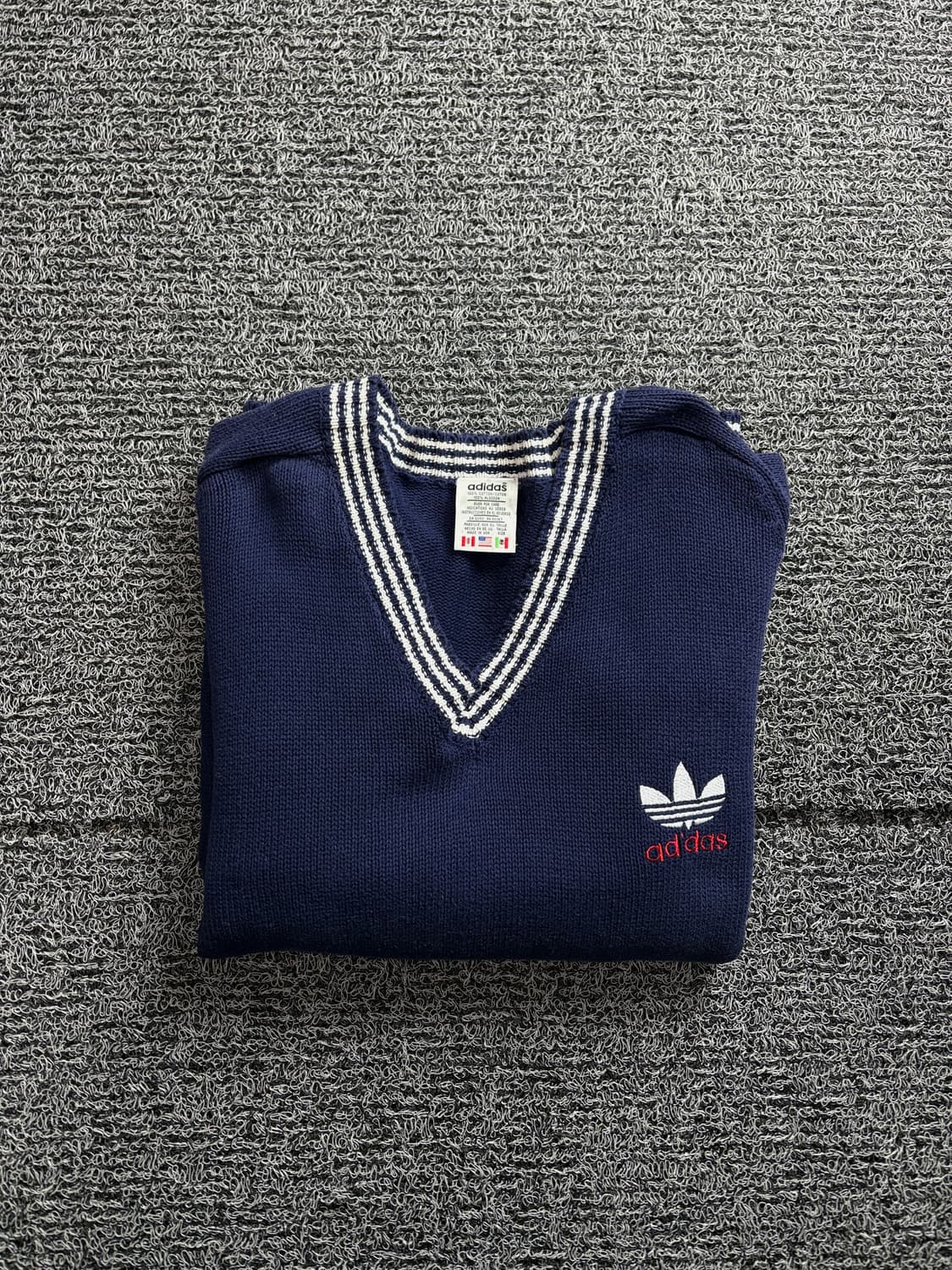 90s 아디다스 올드스쿨 트레포일 박시픽 스웨터 2957 상품이미지1