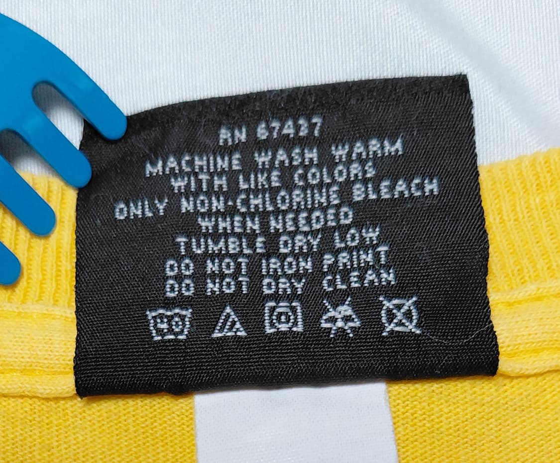 [M] 폴로 진스 랄프로렌 빈티지 성조기 로고 반팔 티셔츠 (옐로우) 상품이미지5