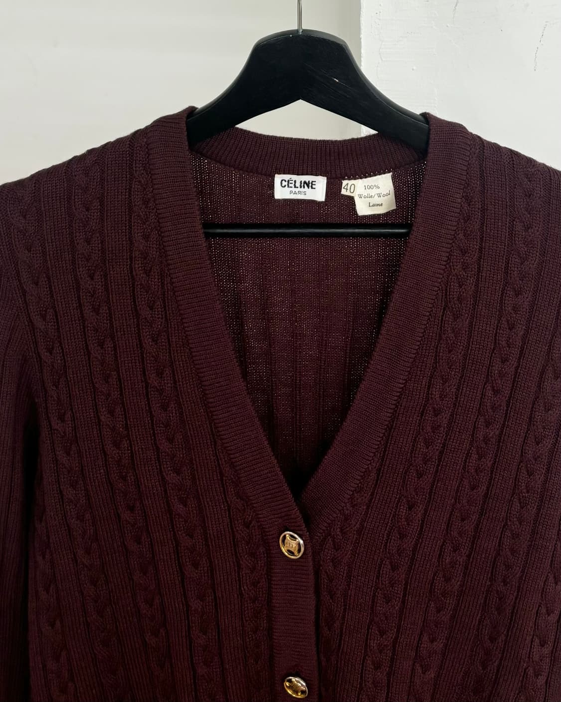 셀린느 케이블 니트 가디건 상품이미지2