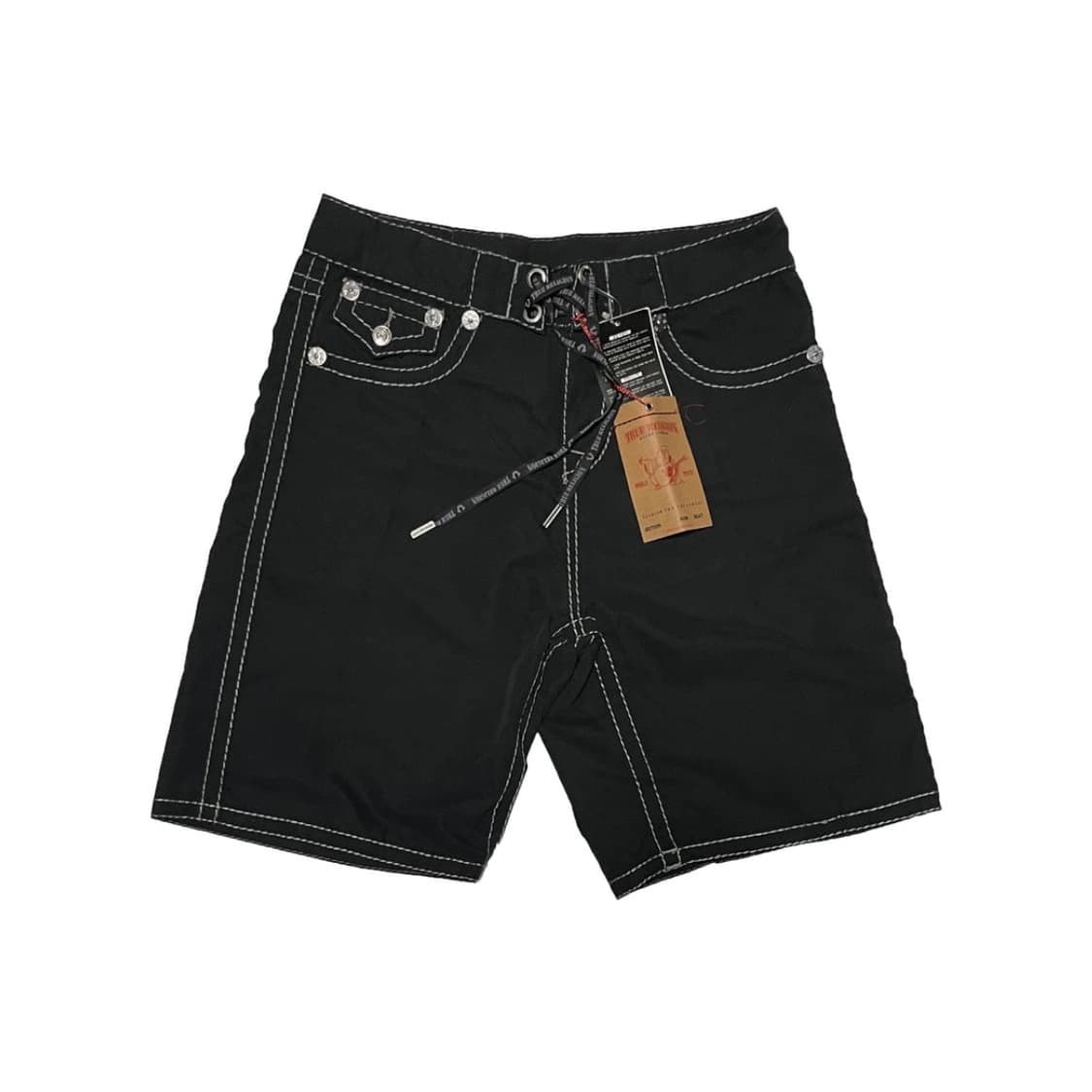 트루릴리전 블랙 스윔 하프 팬츠 상품이미지2