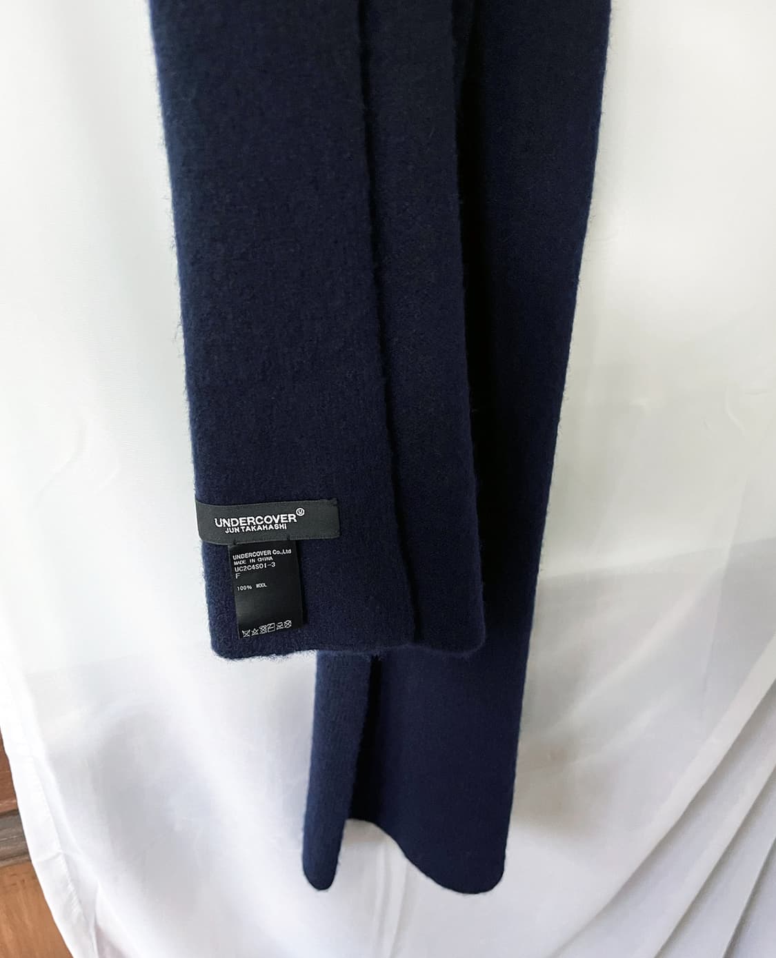 UNDERCOVER navy wool muffler 상품이미지7