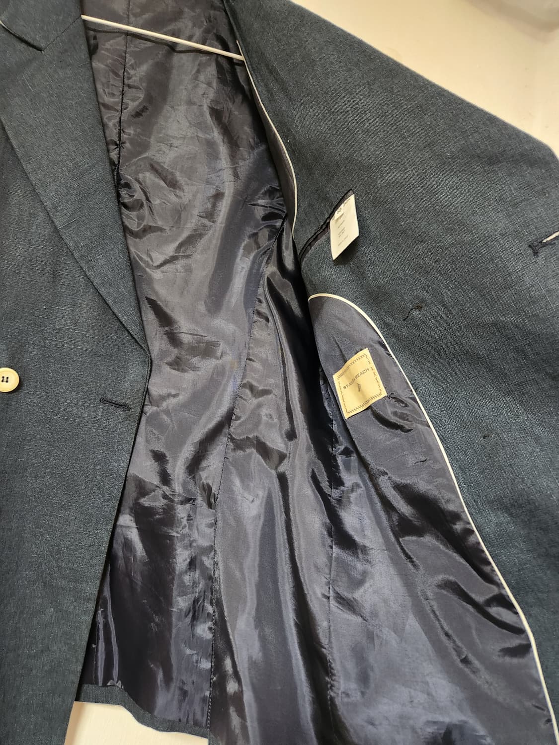 네이비 더블 버튼 블레이저 자켓 50(95) 상품이미지4