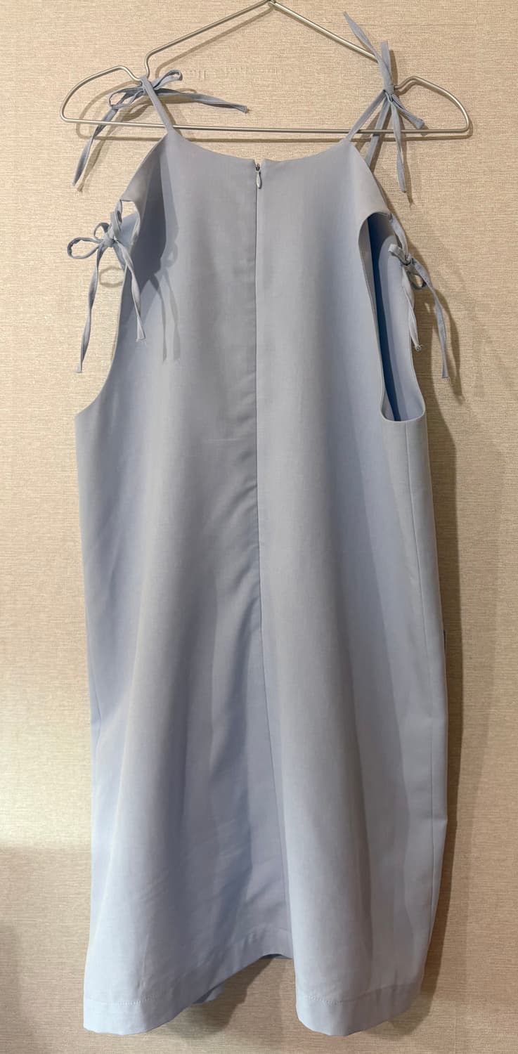 Shoulder Ribbon Dress (Light Purple) 상품이미지3