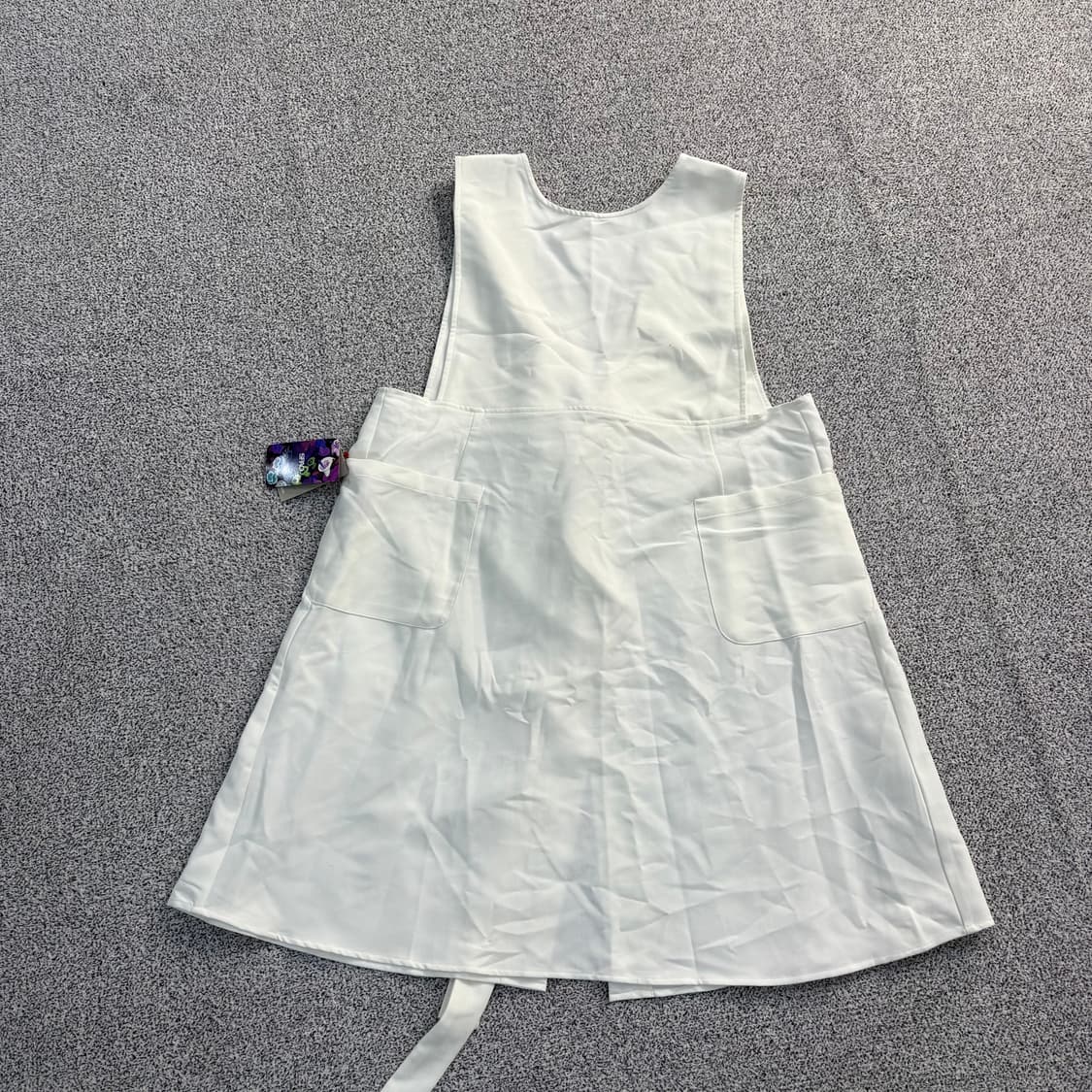 실측 디즈니 엘리스 화이트 멜빵 원피스 0303J 상품이미지1