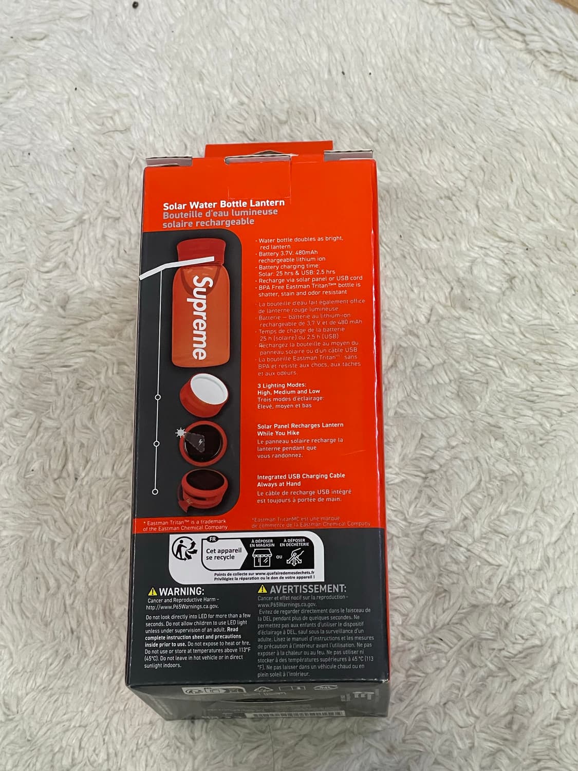 슈프림 솔 워터 보틀 랜턴 25FW 새제품 상품이미지4