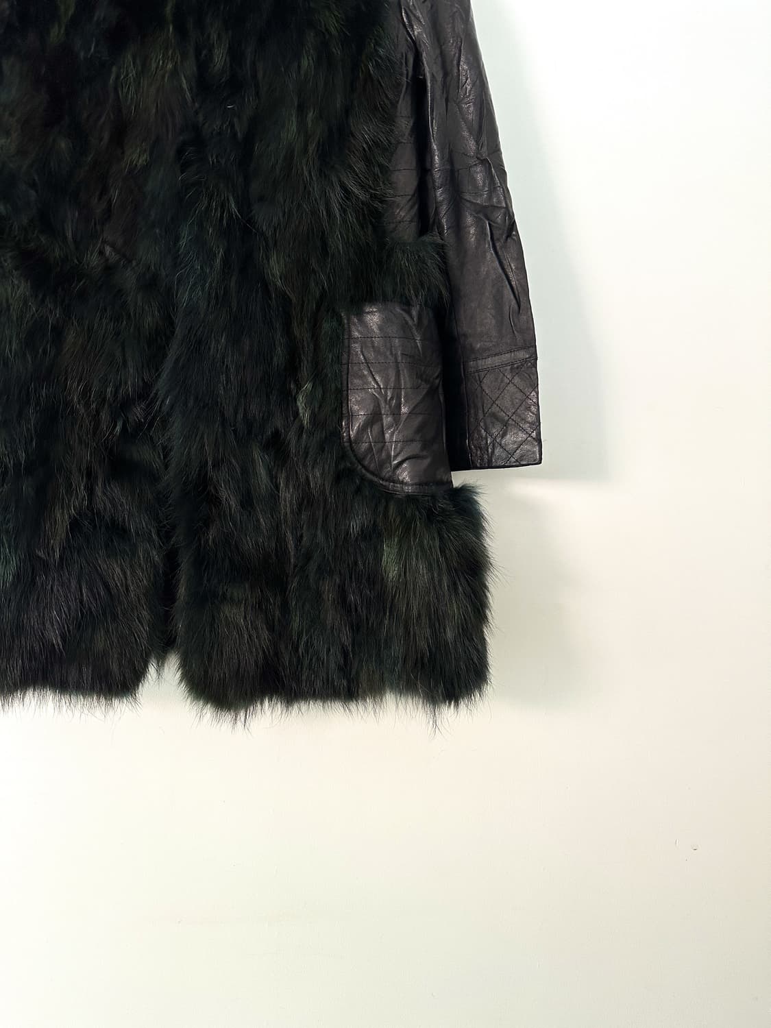 Lush chic fur leather jacket /퍼 레더 자켓 상품이미지6
