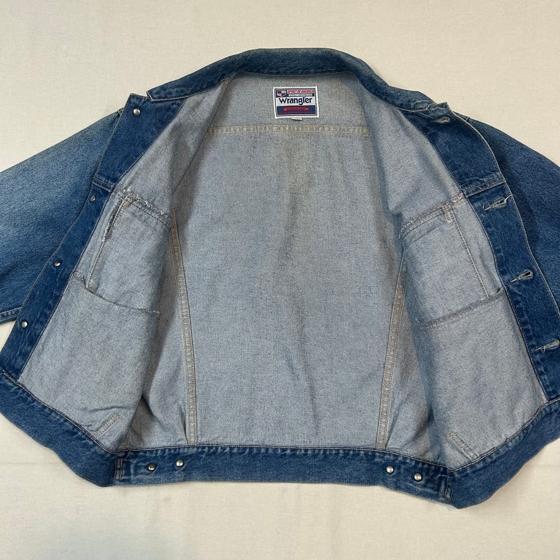 M) WRANGLER 랭글러 빈티지 데님 청 자켓 상품이미지5