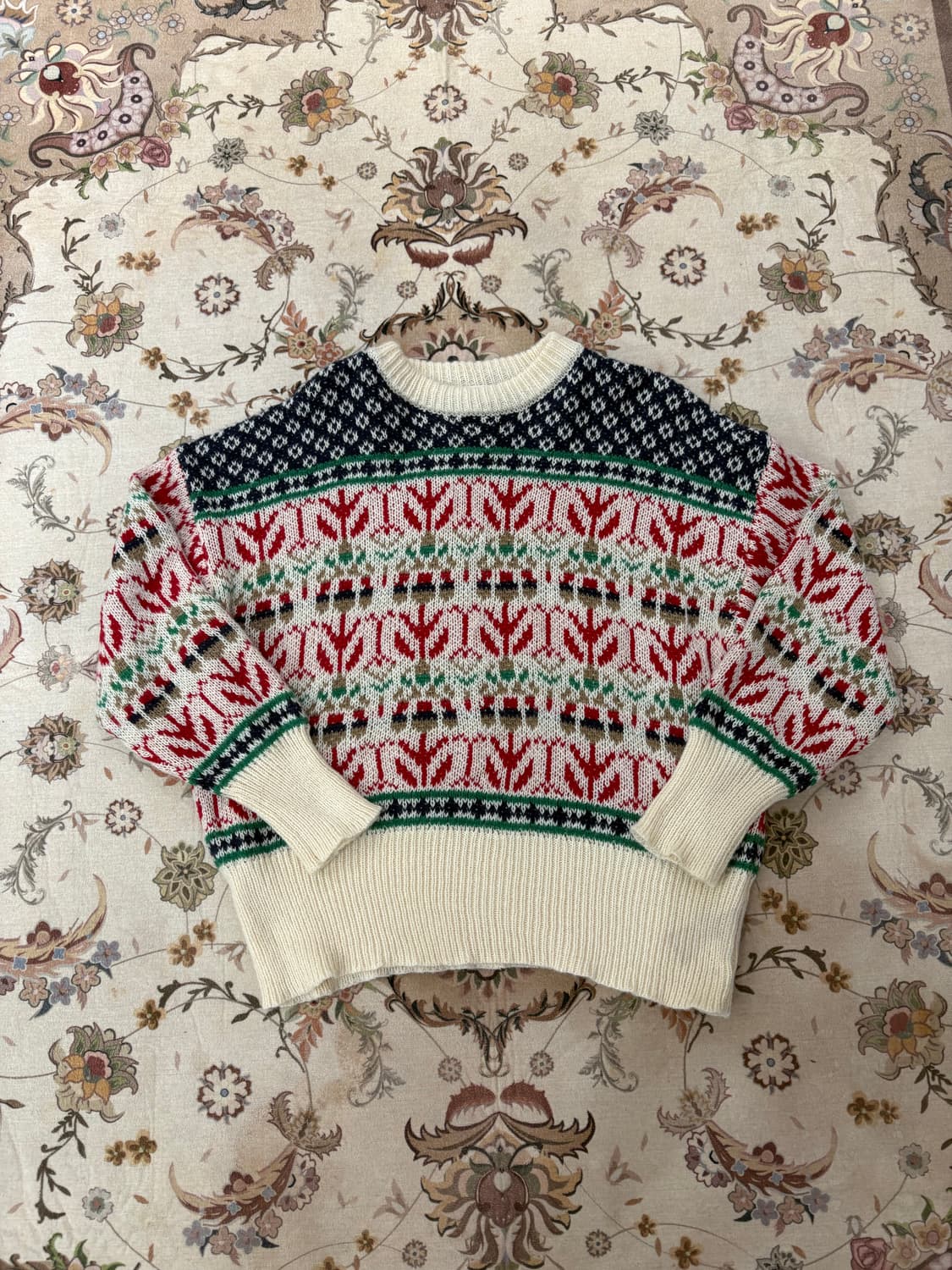 jpn vtg 자카드 패턴니트 상품이미지1