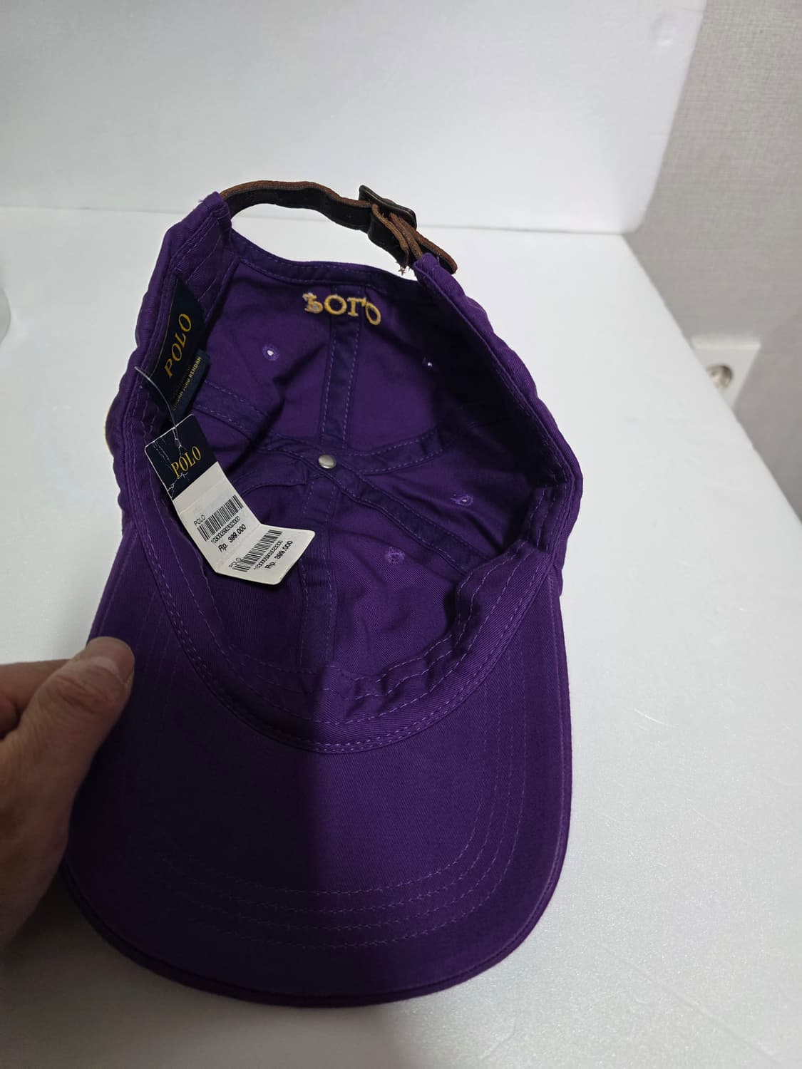 새상품 폴로 랄프로렌 퍼플 볼캡 모자  프리사이즈 상품이미지5