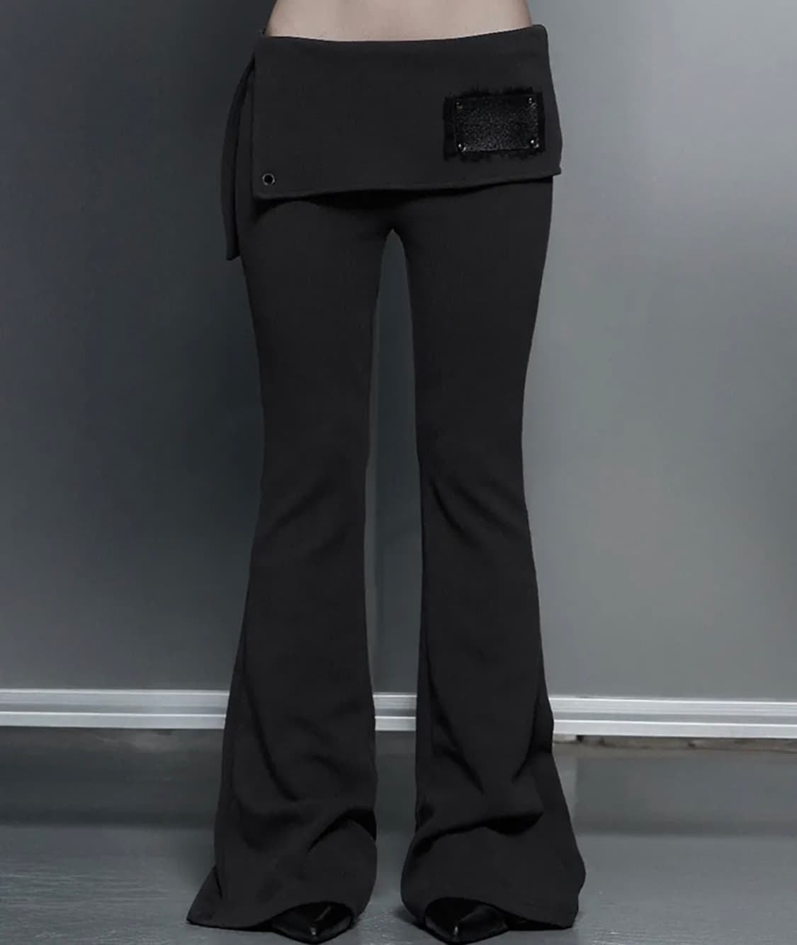 에트오소메 Lace-Up Side Slit Bootcut Pants 상품이미지3