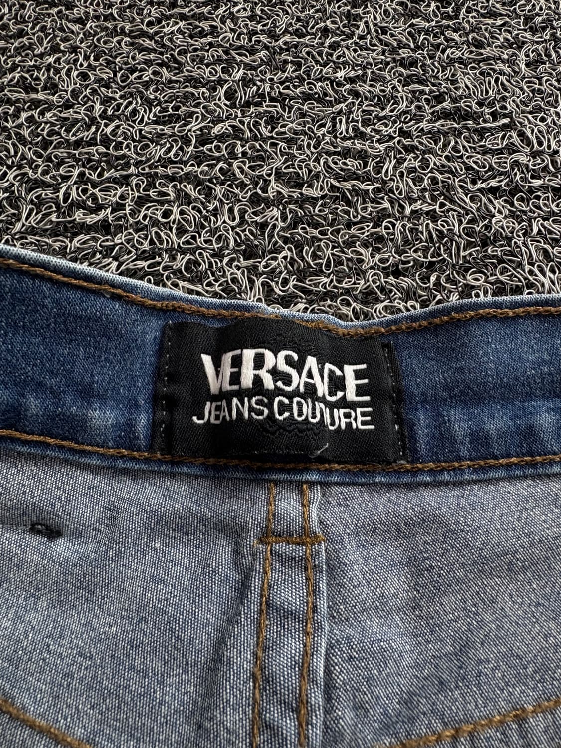 90s 베르사체 메두사 패치 로고 스트레이트 데님 팬츠 4148 상품이미지3