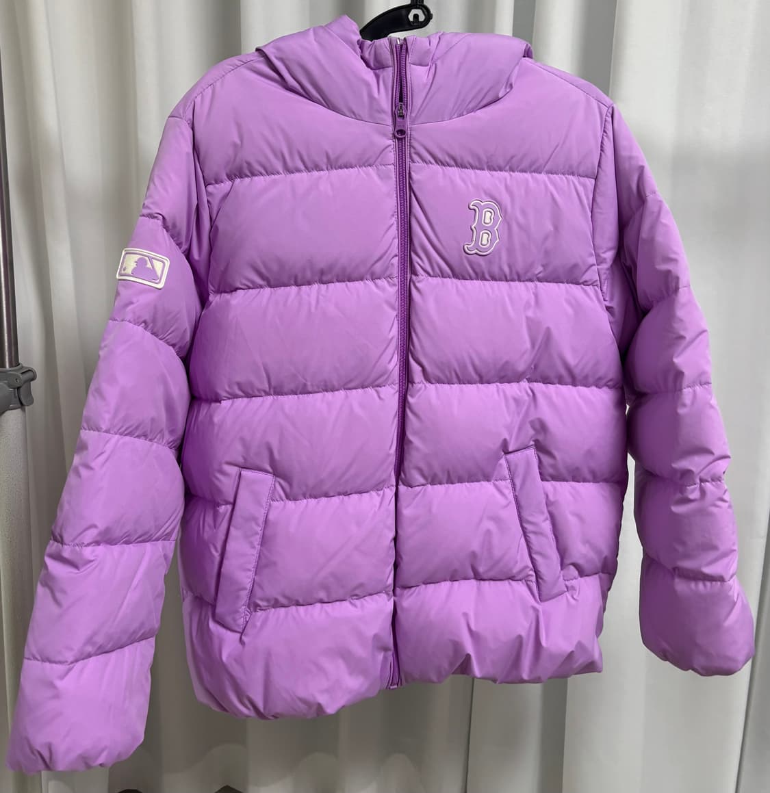 MLB 키즈 베이직 후드 경량 덕패딩 보스턴 레드삭스 13Y/155 상품이미지1