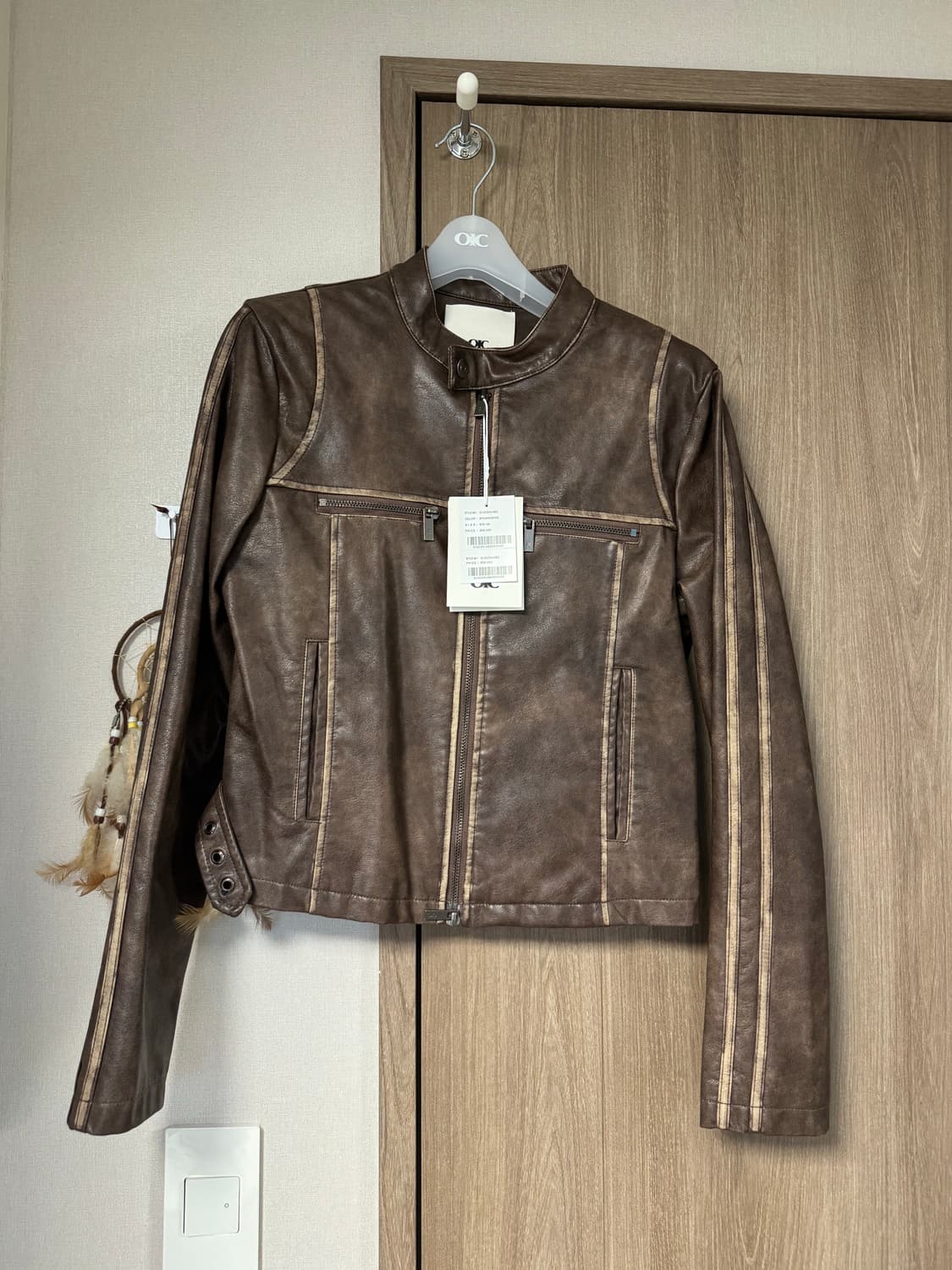 oioi 빈티지레더 바이커자켓  상품이미지1