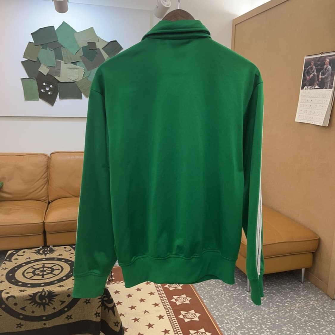 아디다스 Y2K 빈티지 딥그린 져지 집업 S C08638 상품이미지4